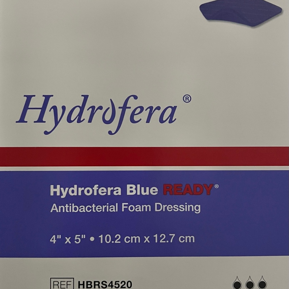 Antibacterial Foam Dressing - Blue